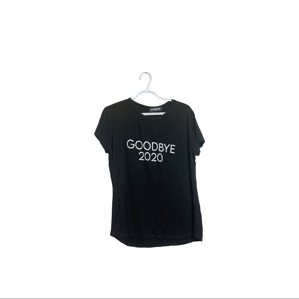 Retroluxe "Goodbye 2020' graphic round neck t-shirt